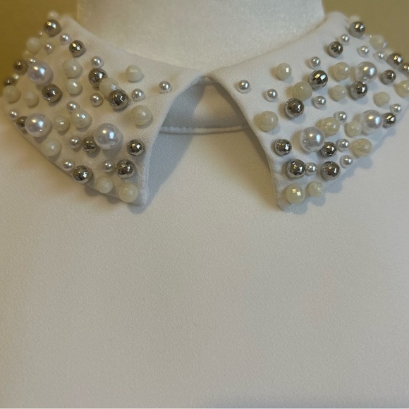 Ted Baker Jaylen Embellished Collar Blouse Top size 2 (US 6) - Picture 10 of 16